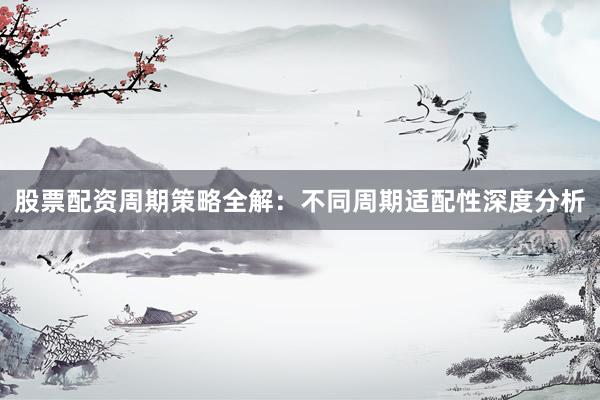 股票配资周期策略全解：不同周期适配性深度分析