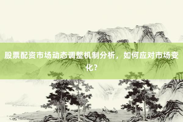 股票配资市场动态调整机制分析，如何应对市场变化？