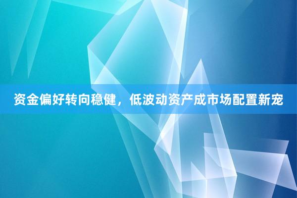 资金偏好转向稳健，低波动资产成市场配置新宠