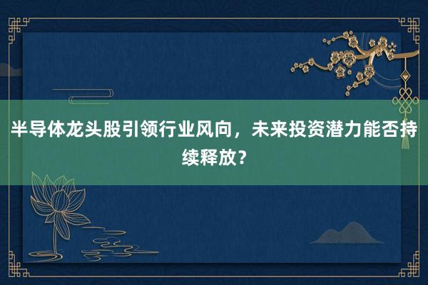 半导体龙头股引领行业风向，未来投资潜力能否持续释放？